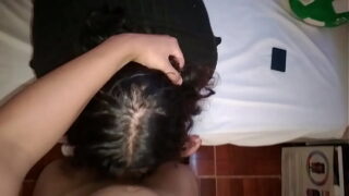 Beautiful Bbw Hot babe Takes My Entire Cock In Her Mouth While Moaning on
