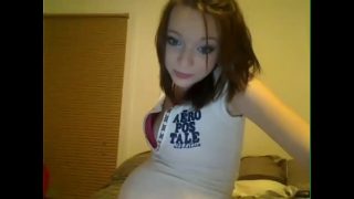 pregnant hot teen babe on webcam